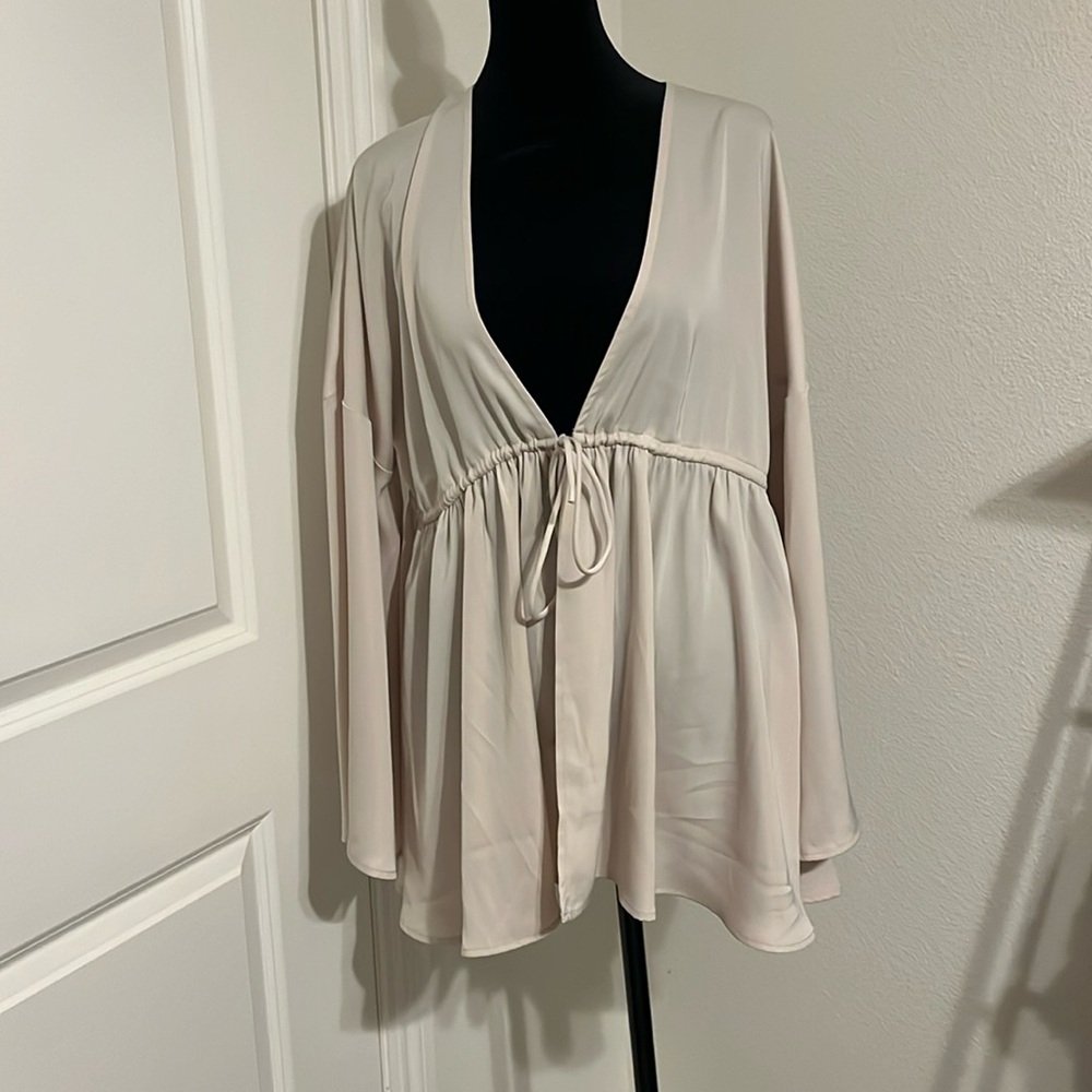 Never worn Veiled Collection top in Stone